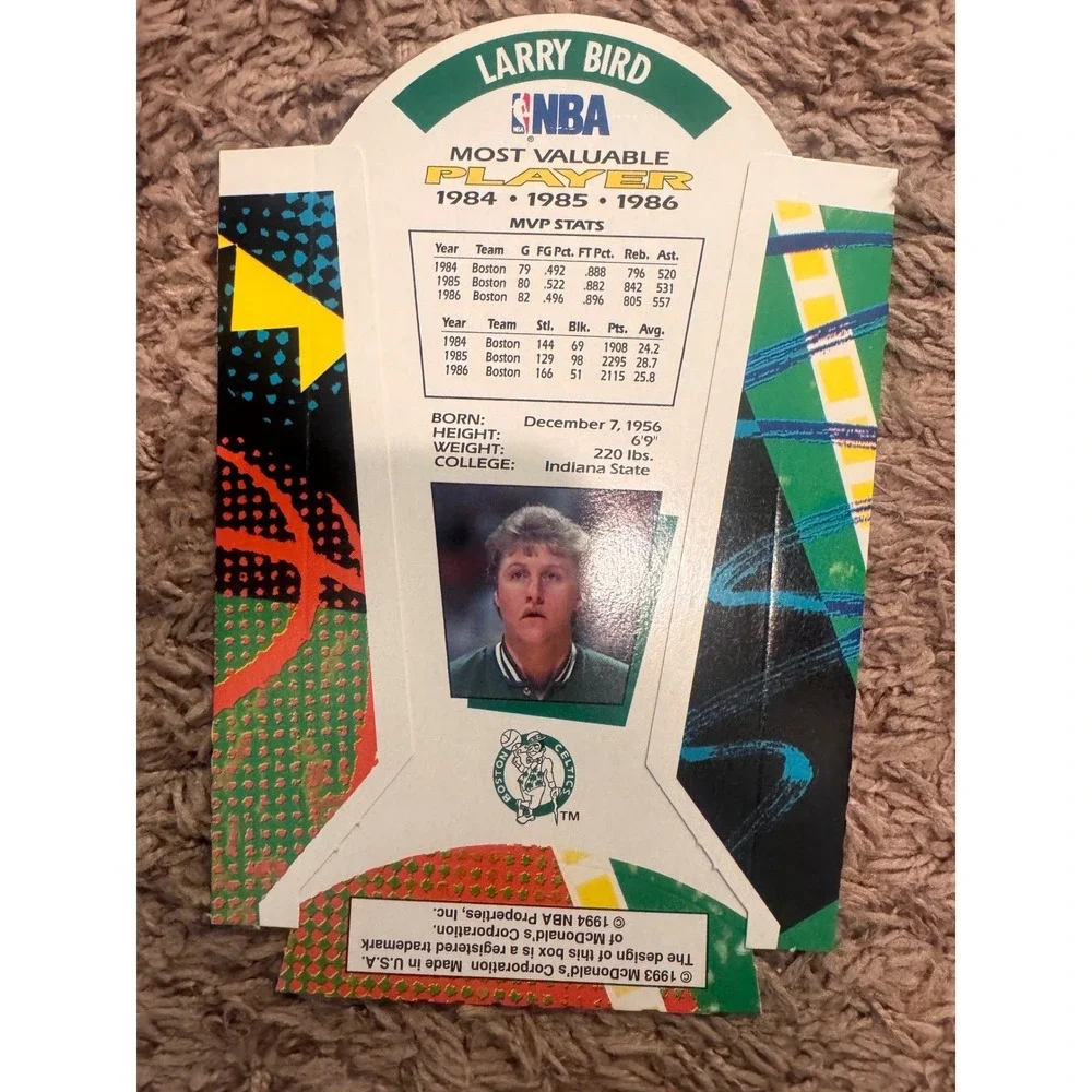 1993 McDonald's Nothing But Net MVPs Complete 6 Card‎ Set Michael Jordan